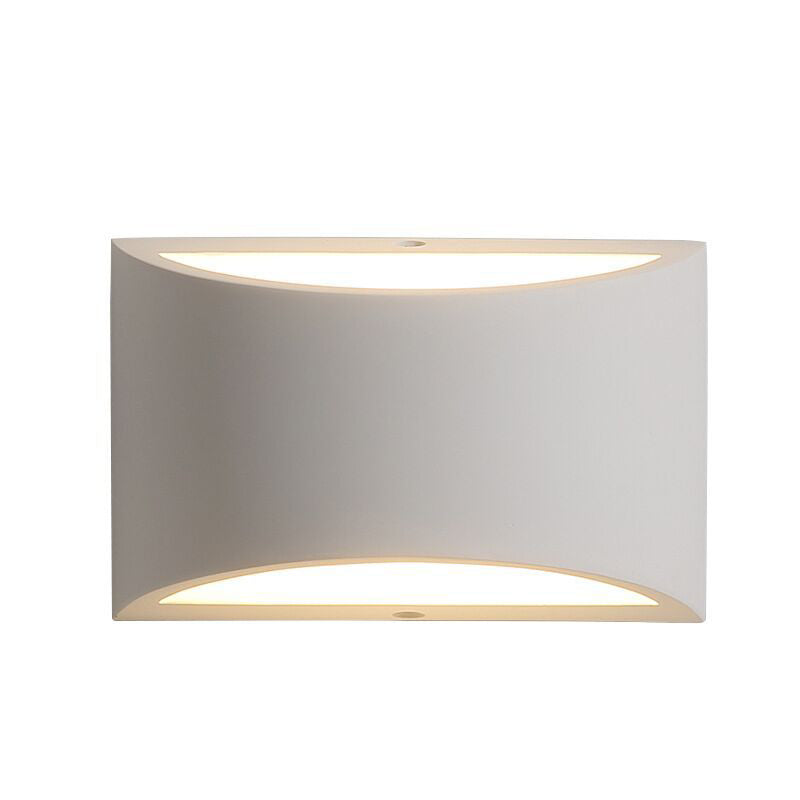 Simplicity Indoor LED Wall Lamp Modern Style Geometric Shaped Aluminum Alloy Sconce Light in White