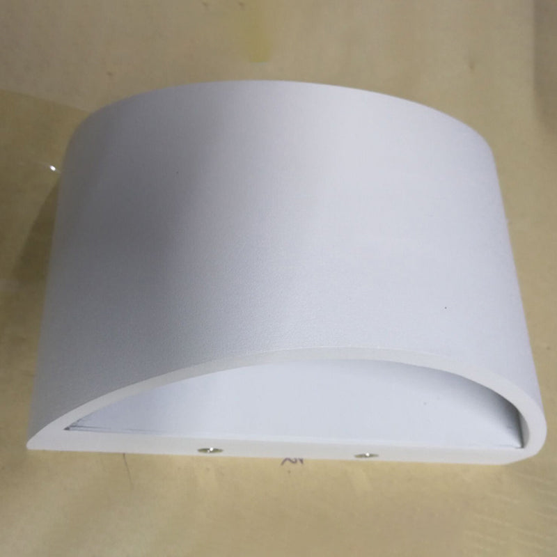 Simplicity Indoor LED Wall Lamp Modern Style Geometric Shaped Aluminum Alloy Sconce Light in White