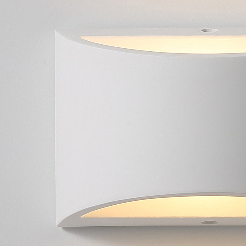 Simplicity Indoor LED Wall Lamp Modern Style Geometric Shaped Aluminum Alloy Sconce Light in White