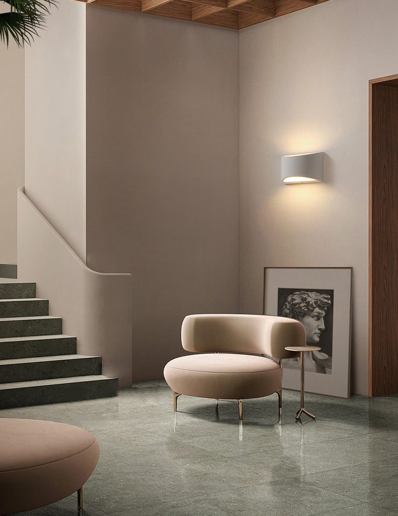 Simplicity Indoor LED Wall Lamp Modern Style Geometric Shaped Aluminum Alloy Sconce Light in White