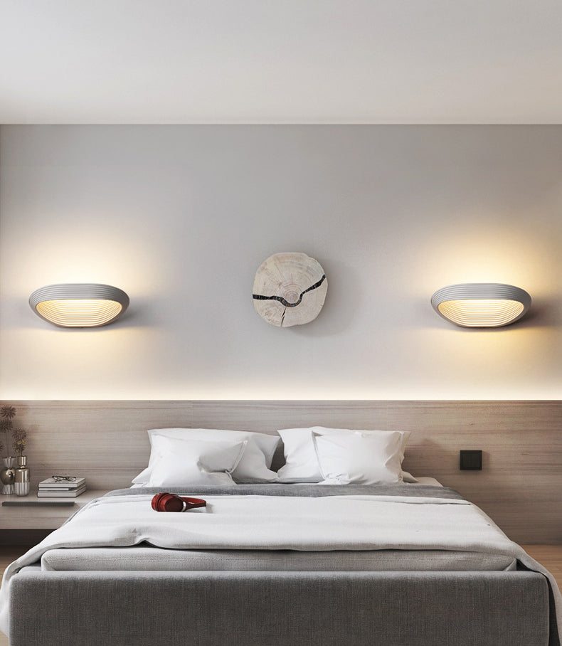 Nordic Style Minimalism LED Wall Lamp Creative Layered Metal Shaped Home Decorative Sconce Light for Bedroom