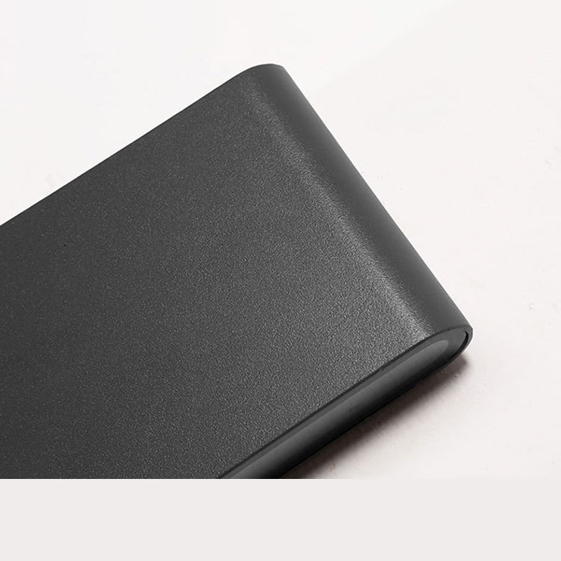 Splicle de pared LED de aluminio negro con esmerilado estilo moderno estilo de montaje en pared impermeable al aire libre
