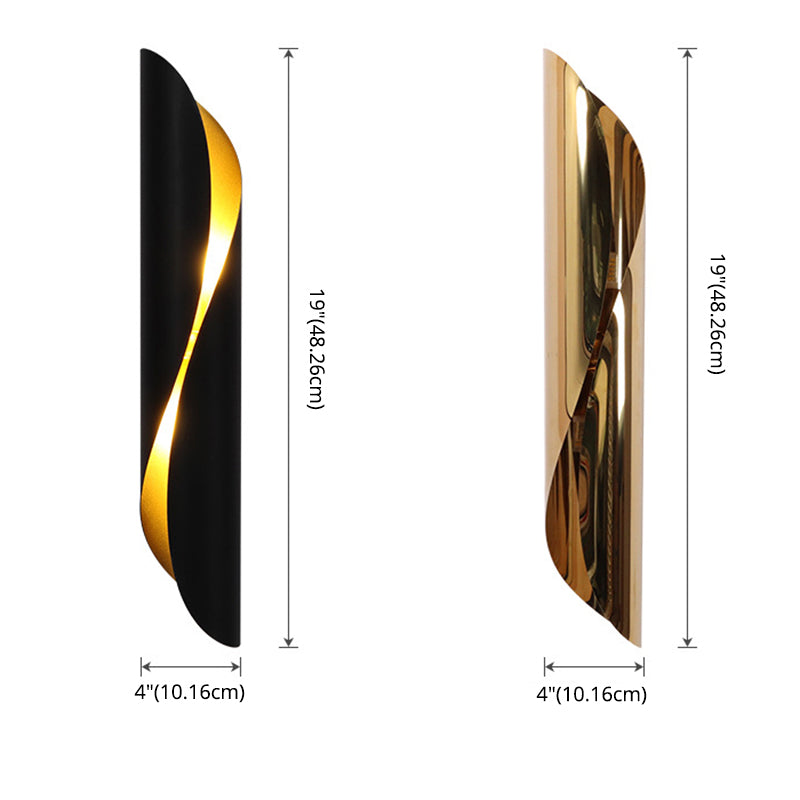 18.8" Post-modern Style Metal Wall Lamp 2-Lights Creative Sconce Lighting for Hallway Dining Room