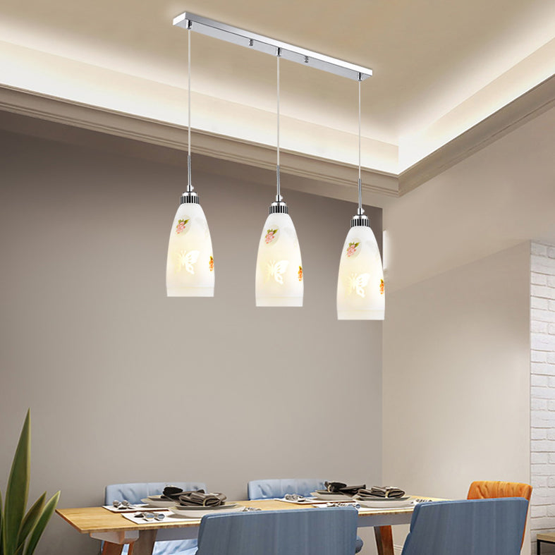 Bell Shade hanglamp Lichte armatuur moderne glazen eetkamer plafond suspensielamp