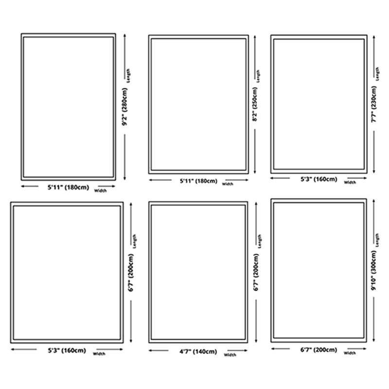 Contemporary Indoor Rug Polyester Abstract Printing Rug Washable Carpet for Living Room