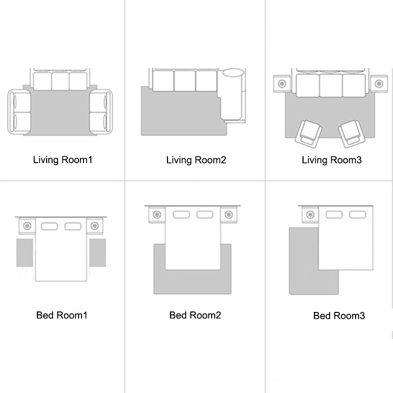 Contemporary Indoor Rug Polyester Abstract Printing Rug Washable Carpet for Living Room