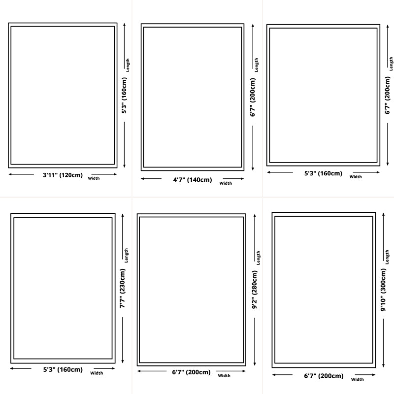 Contemporary Style Rug Polyester Abstract Printing Carpet Washable Rug for Living Room