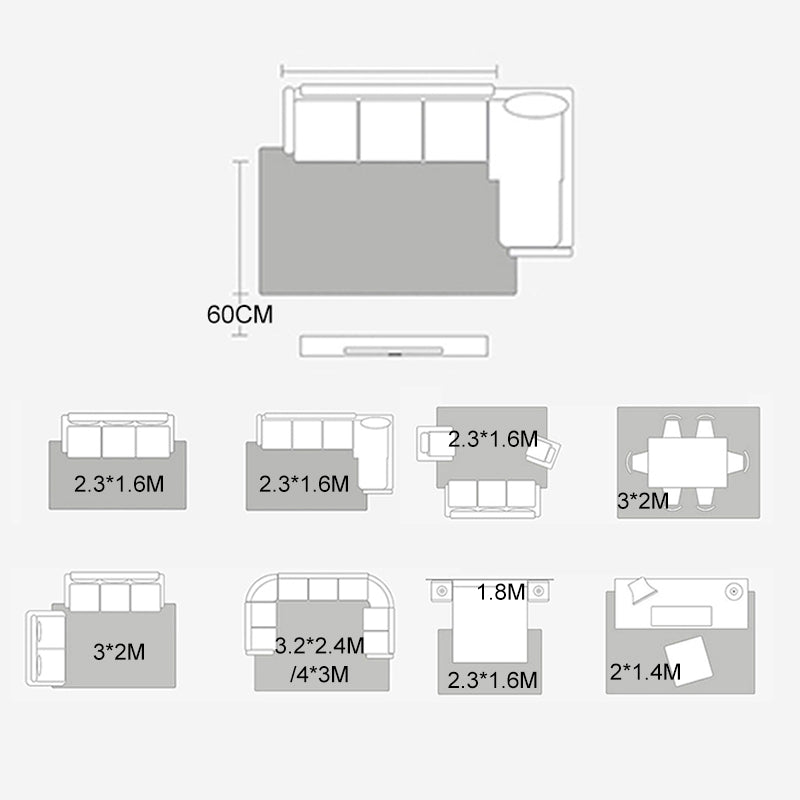 Contemporary Style Rug Polyester Abstract Printing Carpet Washable Rug for Living Room