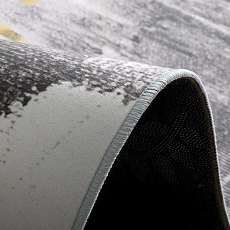 Modern Indoor Rug Abstract Printing Rug Non-Slip Backing Carpet for Living Room