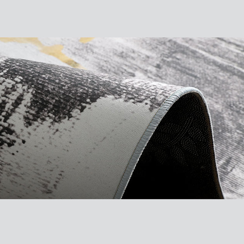 Modern Indoor Rug Abstract Printing Rug Non-Slip Backing Carpet for Living Room