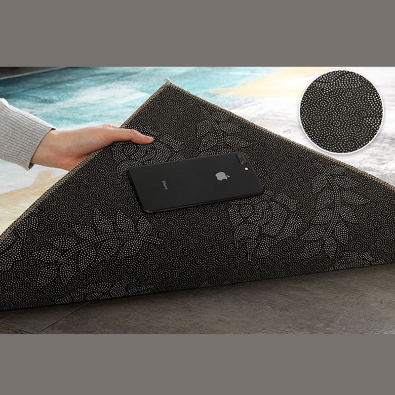 Modern Indoor Rug Abstract Printing Rug Non-Slip Backing Carpet for Living Room