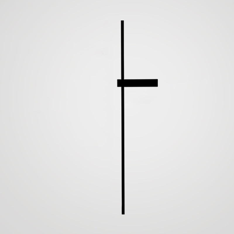 Moderno Minimalista Estilo lineal Luz montado en la pared lineal Ideas de iluminación de pared acrílica para sala de estar