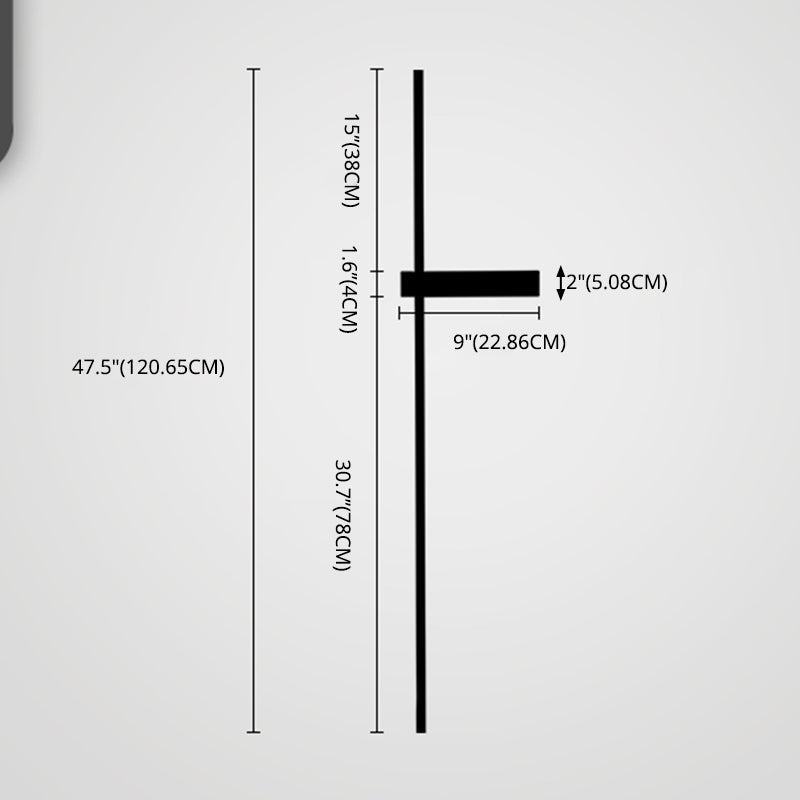 Moderno Minimalista Estilo lineal Luz montado en la pared lineal Ideas de iluminación de pared acrílica para sala de estar
