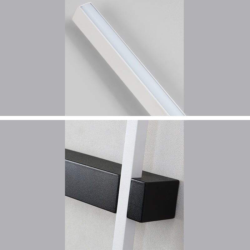 Moderno Minimalista Estilo lineal Luz montado en la pared lineal Ideas de iluminación de pared acrílica para sala de estar