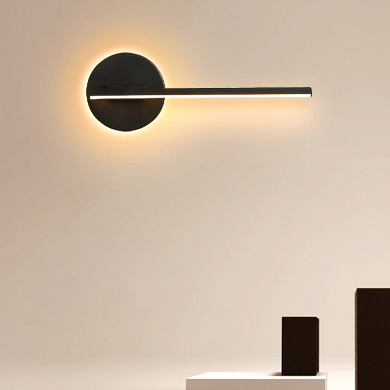 Modern Minimalist Minimalist Lampone lineare a parete Lampada Idee per illuminazione da parete in gel di silice per soggiorno