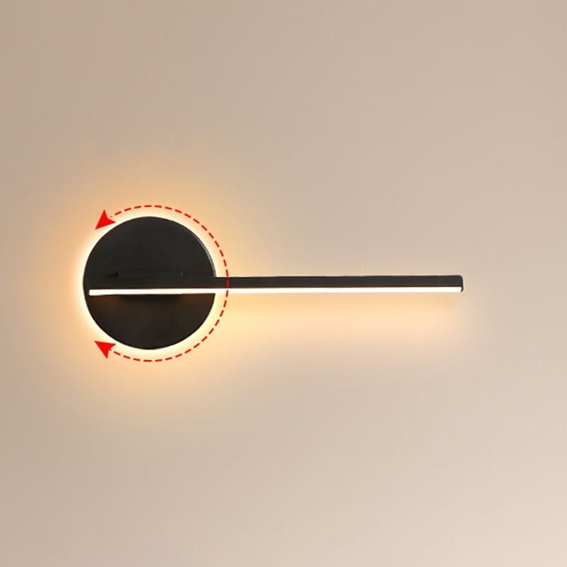 Modern Minimalist Minimalist Lampone lineare a parete Lampada Idee per illuminazione da parete in gel di silice per soggiorno