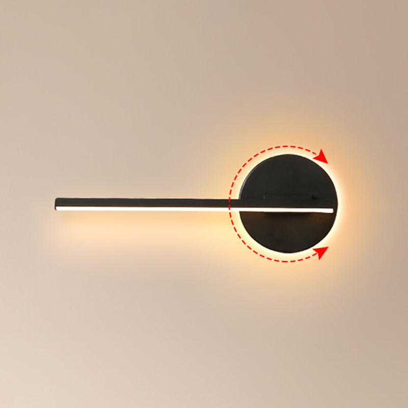 Modern Minimalist Minimalist Lampone lineare a parete Lampada Idee per illuminazione da parete in gel di silice per soggiorno