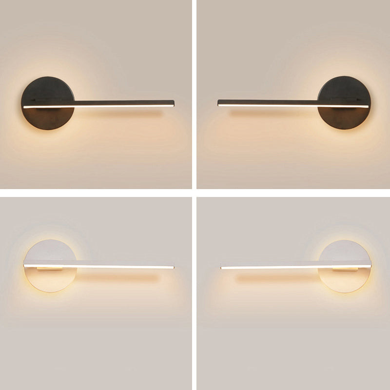 Style moderne minimaliste mural linéaire luminaire luminaire de silice gel d'éclairage mural pour le salon