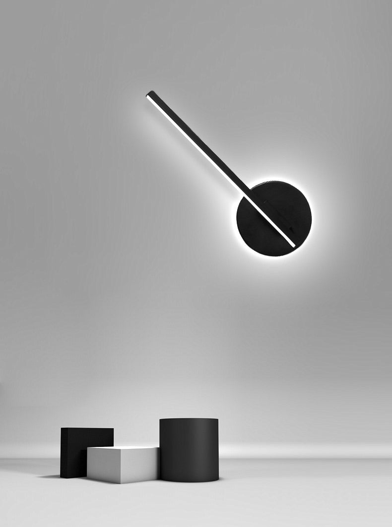 Modern Minimalist Minimalist Lampone lineare a parete Lampada Idee per illuminazione da parete in gel di silice per soggiorno