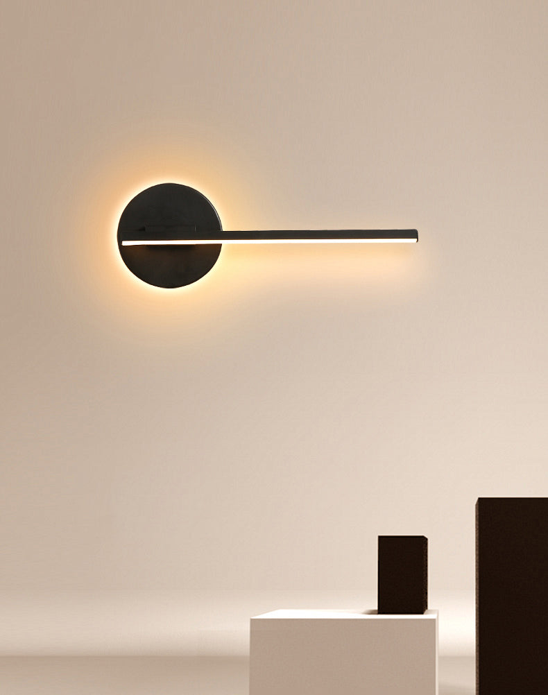 Modern Minimalist Minimalist Lampone lineare a parete Lampada Idee per illuminazione da parete in gel di silice per soggiorno