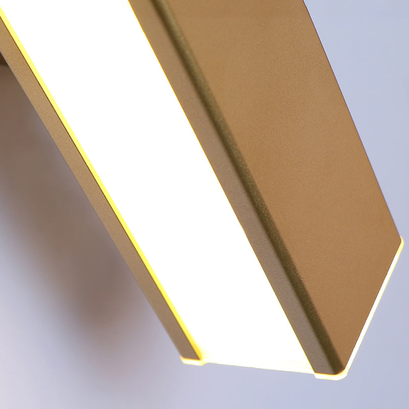 Modern Minimalist Style Rectangle Shade Multe Montate Metal 1 Light Sconce Light Set per camera da letto