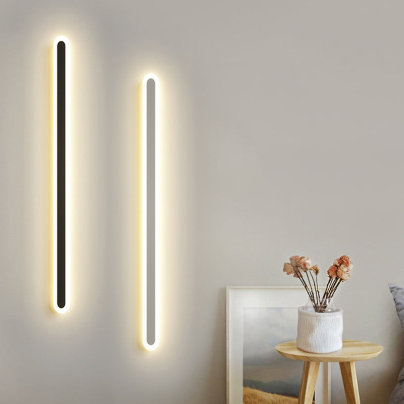 Moderno Minimalista Estilo lineal Lucinas Lucinas Lucinas Ideas de iluminación de pared acrílica para sala de estar