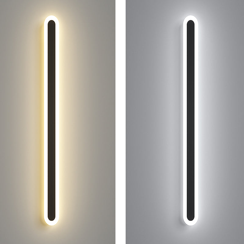 Modern Minimalist Style Linear Sconce Light Fixtures Acrylic Wall Lighting Ideas for Living Room