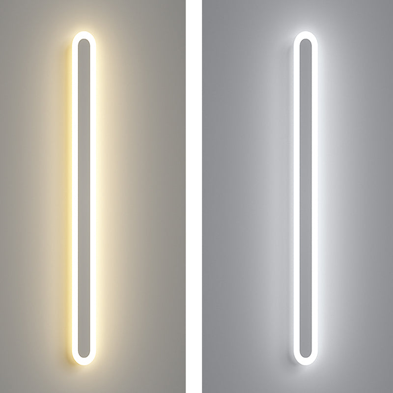 Modern Minimalist Style Linear Sconce Light Fixtures Acrylic Wall Lighting Ideas for Living Room