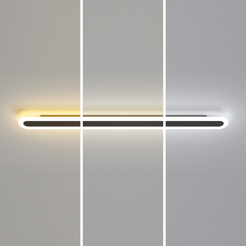 Modern Minimalist Style Linear Sconce Light Fixtures Acrylic Wall Lighting Ideas for Living Room