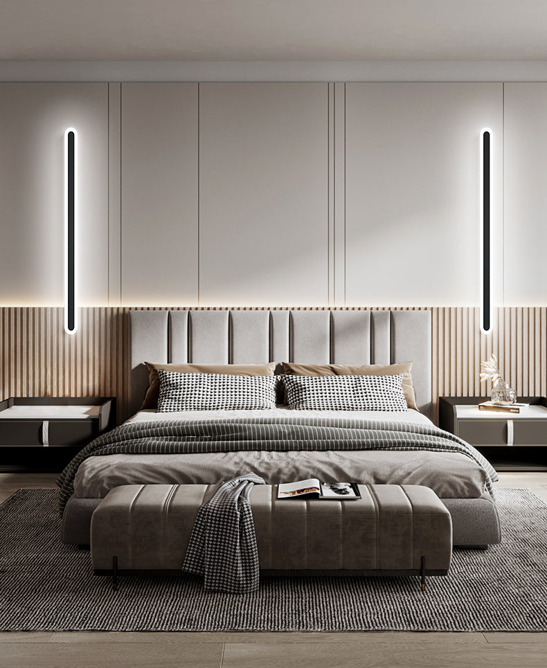 Modern Minimalist Style Linear Sconce Light Fixtures Acrylic Wall Lighting Ideas for Living Room
