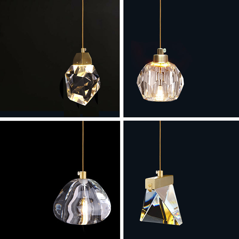 Light Modern Luxury Style Wall Mounted Light Fixture 1 Light Wall Light Sconces with Crystal Shade