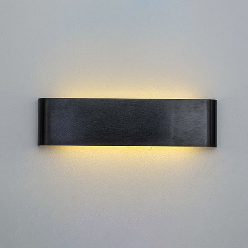 Modern Minimalist in stile minimalista rettangolo montato a parete lampada montata su un illuminazione montata in alluminio per camera da letto