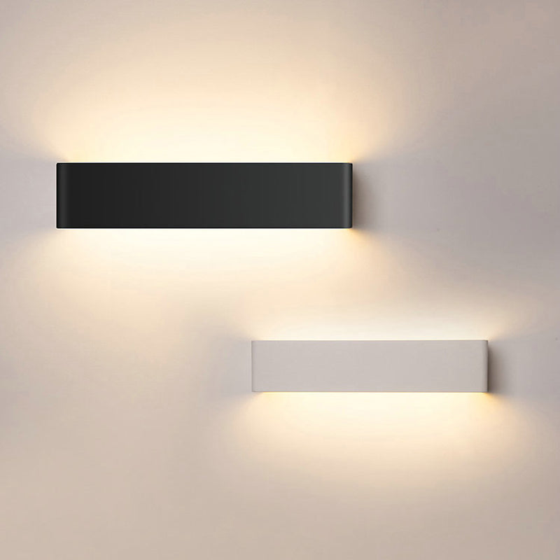 Modern Minimalist in stile minimalista rettangolo montato a parete lampada montata su un illuminazione montata in alluminio per camera da letto