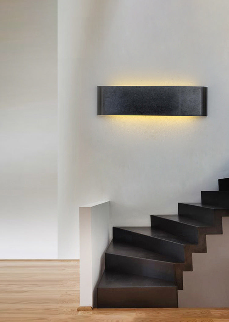 Modern Minimalist in stile minimalista rettangolo montato a parete lampada montata su un illuminazione montata in alluminio per camera da letto