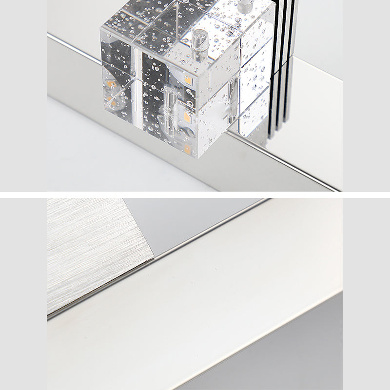 Moderne minimalistische stijl kubieke ijdelheid muur verlichtingsarmaturen kristallen ijdelheid spiegelverlichting voor badkamer