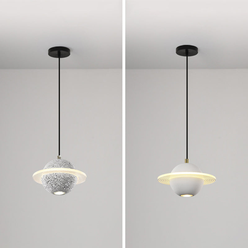 Modern Minimalist Style Global Pendant Lighting Fixtures Cement Hanging Pendant Lights for Living Room