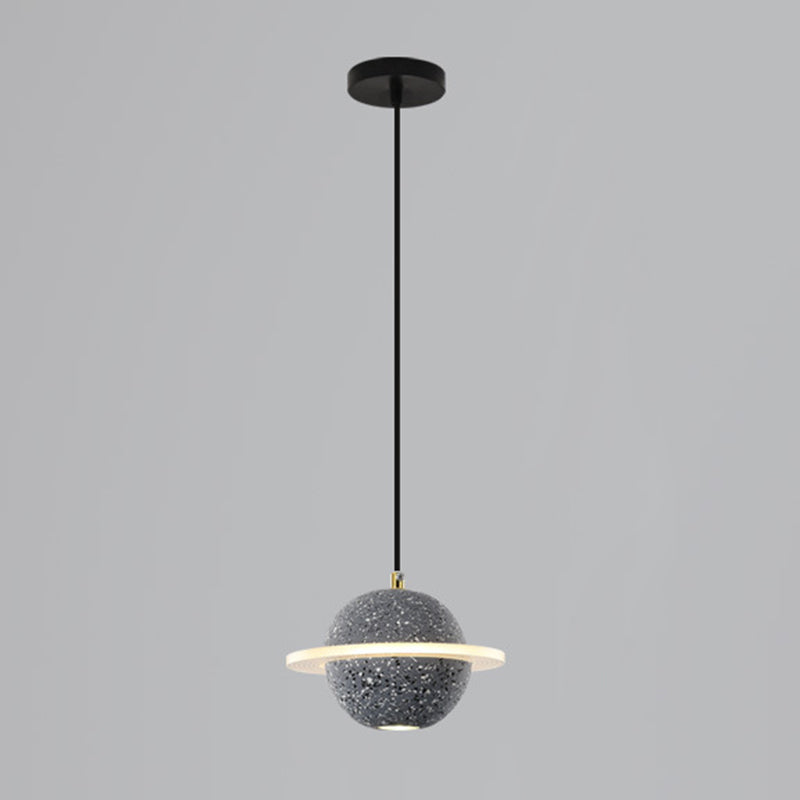 Modern Minimalist Style Global Pendant Lighting Fixtures Cement Hanging Pendant Lights for Living Room