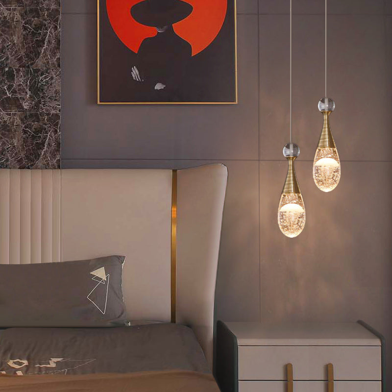 Mini Crystal Plafond Suspension lampe LED moderne LEMPORT DE PROSITIF POUR LA CHAMBRE