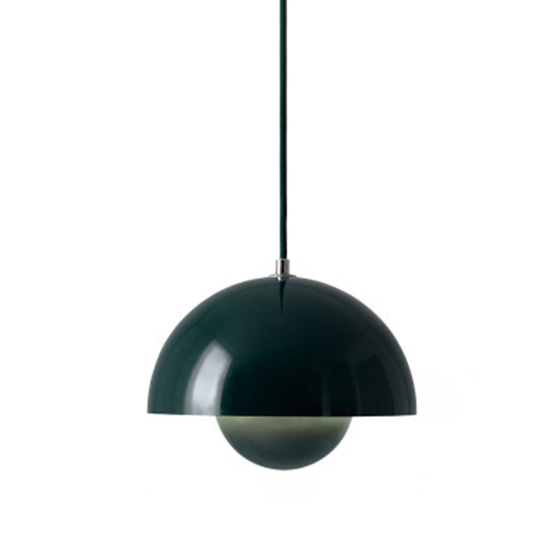 Modern Minimalist Style Globe Ceiling Pendant Light 1 Light Pendant Lighting with Metal Shade