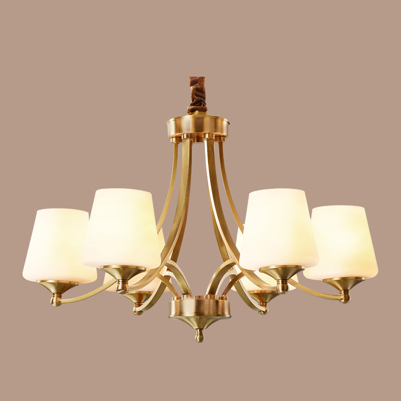 Starburst Frosted Glass Chandelier Pendant Light Antique Living Room Chandelier Lighting