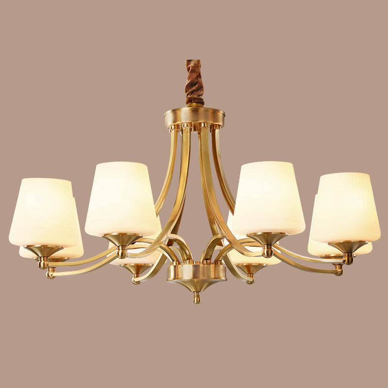 Starburst Frosted Glass Chandelier Pendant Light Antique Living Room Chandelier Lighting