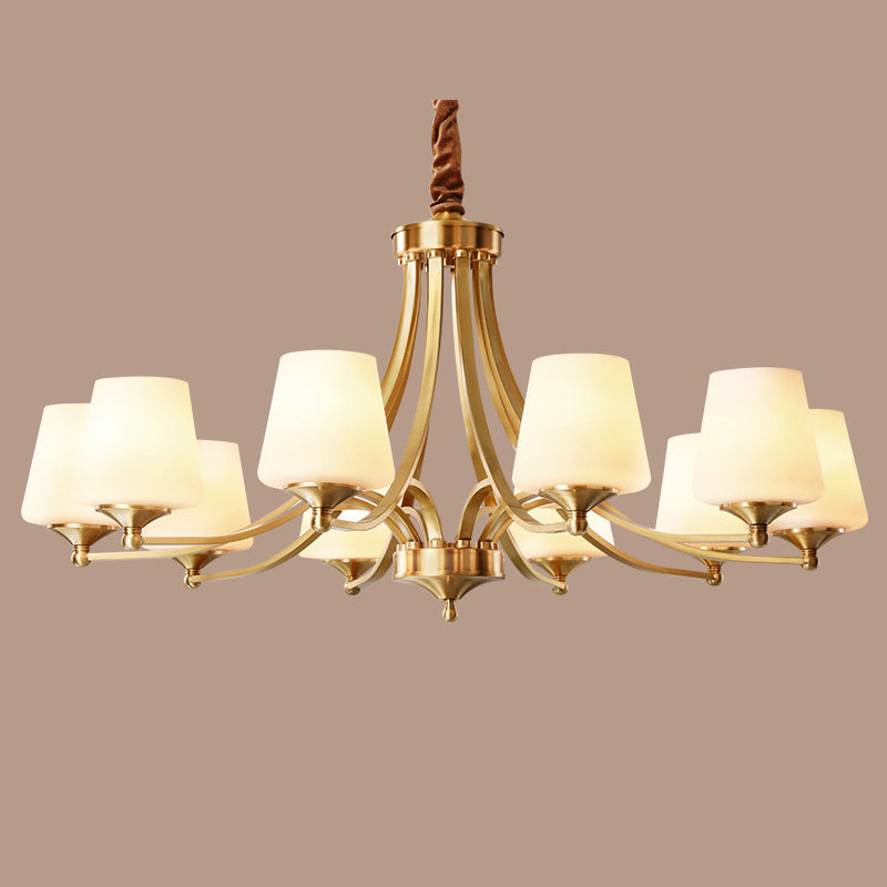 Starburst Frosted Glass Chandelier Pendant Light Antique Living Room Chandelier Lighting