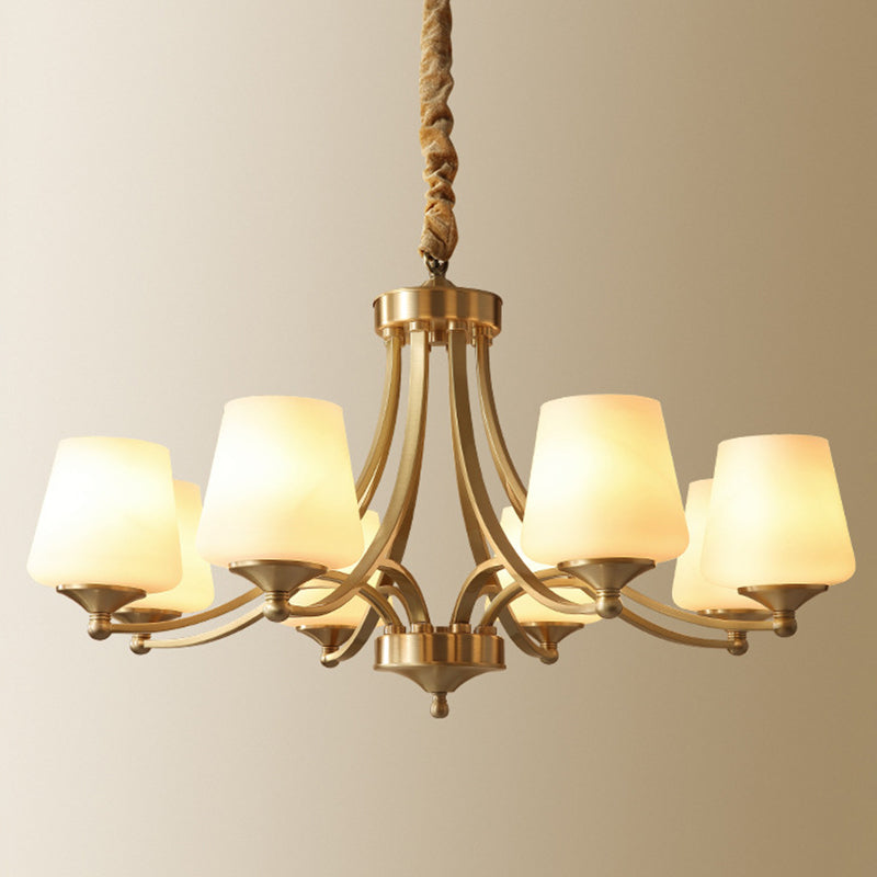 Starburst Frosted Glass Chandelier Pendant Light Antique Living Room Chandelier Lighting