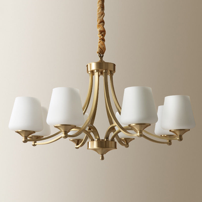 Starburst Frosted Glass Chandelier Pendant Light Antique Living Room Chandelier Lighting