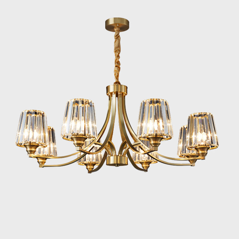 Sputnik Clear Glass Chandelier Pendant Light Industrial Living Room Chandelier Lighting