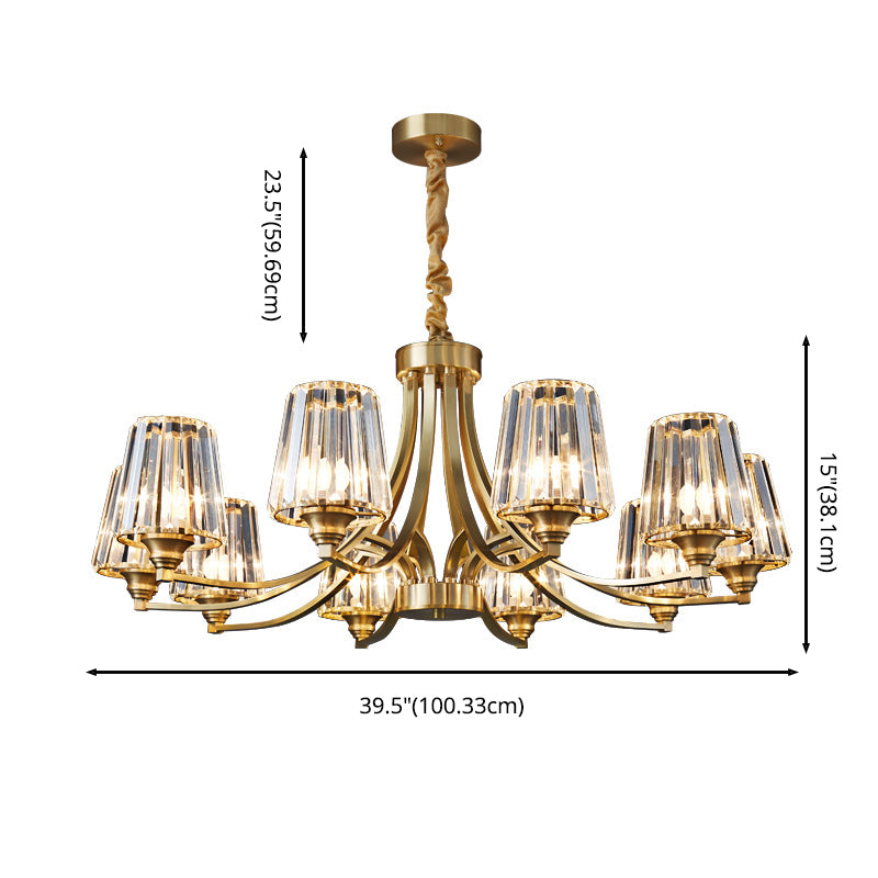 Sputnik Clear Glass Chandelier Pendant Light Industrial Living Room Chandelier Lighting