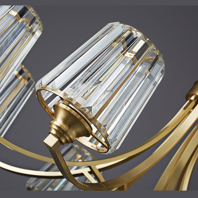 Sputnik Clear Glass Chandelier Pendant Light Industrial Living Room Chandelier Lighting