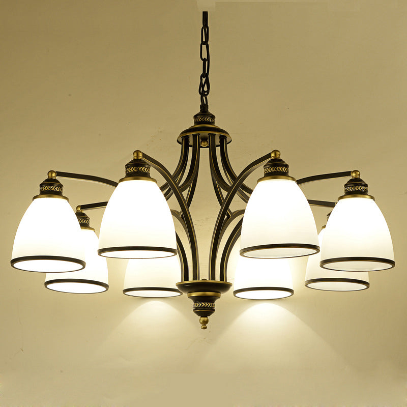 Sputnik Grosted Glass Chandelier Pendant Light Vintage Living Room Chandelier Lighting