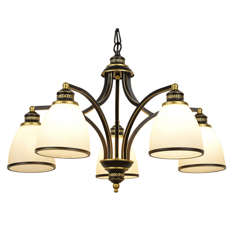 Sputnik Grosted Glass Chandelier Pendant Light Vintage Living Room Chandelier Lighting