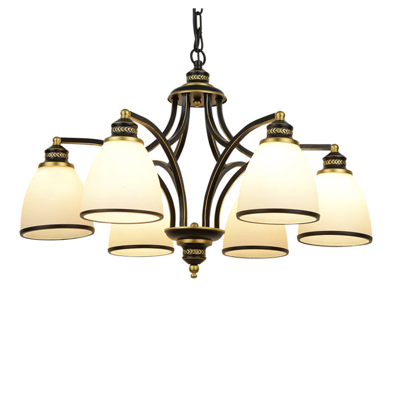 Sputnik Grosted Glass Chandelier Pendant Light Vintage Living Room Chandelier Lighting
